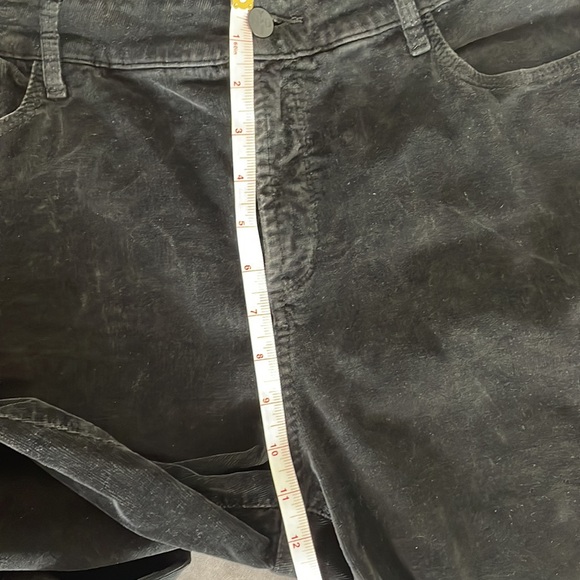 NYDJ slim stretchy black corduroy velvet lift tuck technology leggings size 16 - Picture 12 of 14